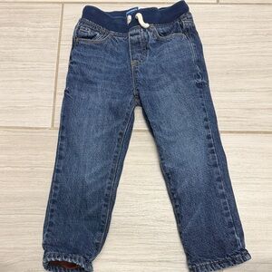 Kids Blue Denim Jeans w/fleece liner
